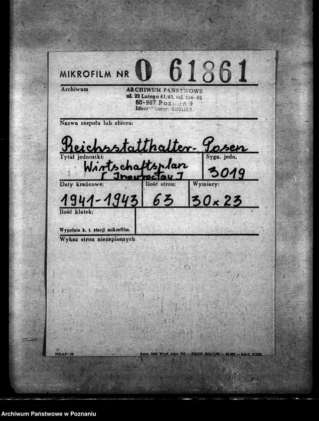 Obraz 2 z jednostki "Wirtschaftsplan Hohensalza (Inowrocław)"