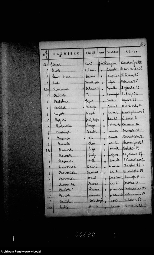 Obraz 17 z jednostki "Lista wyborców Gminy Wyznaniowej Żydowskiej w Łodzi 1924 r. lit. S"