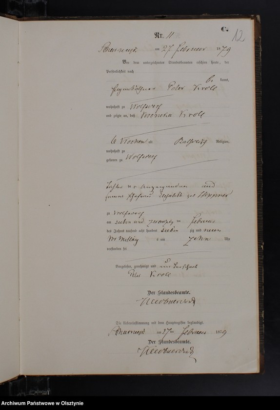 image.from.unit.number "Sterbe-Neben-Register Nr 1 - 78"