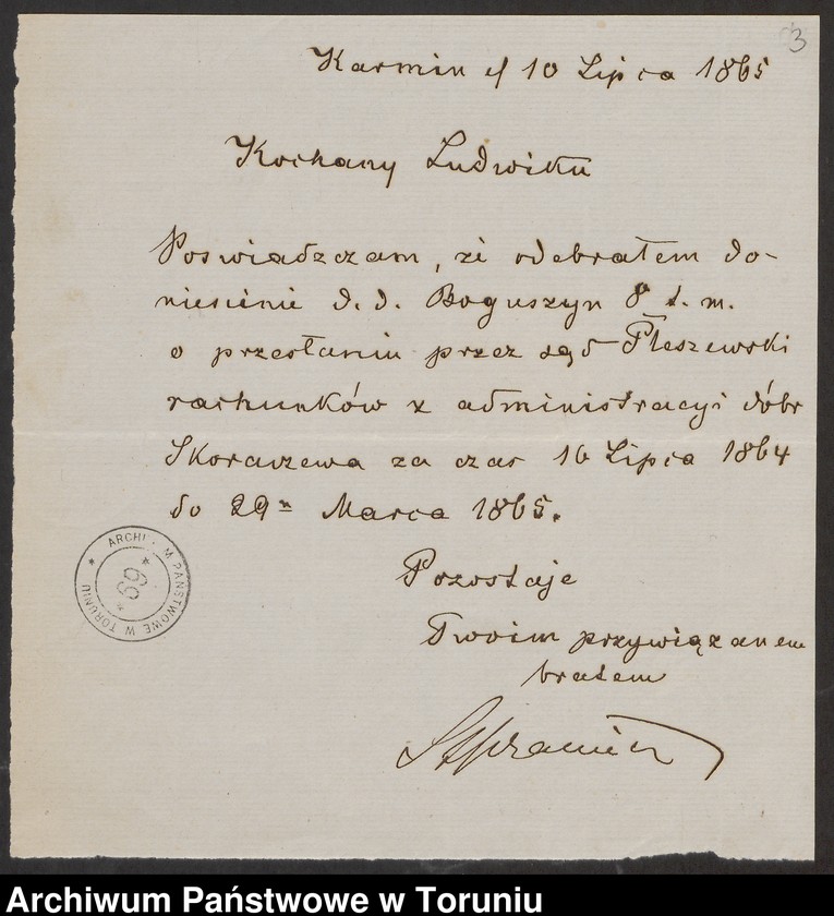 image.from.unit.number "[Ludwik i Elżbieta Sczanieccy - dzieci Ignacego i Filipiny. Wypisy z ksiąg kościelnych, listy]"