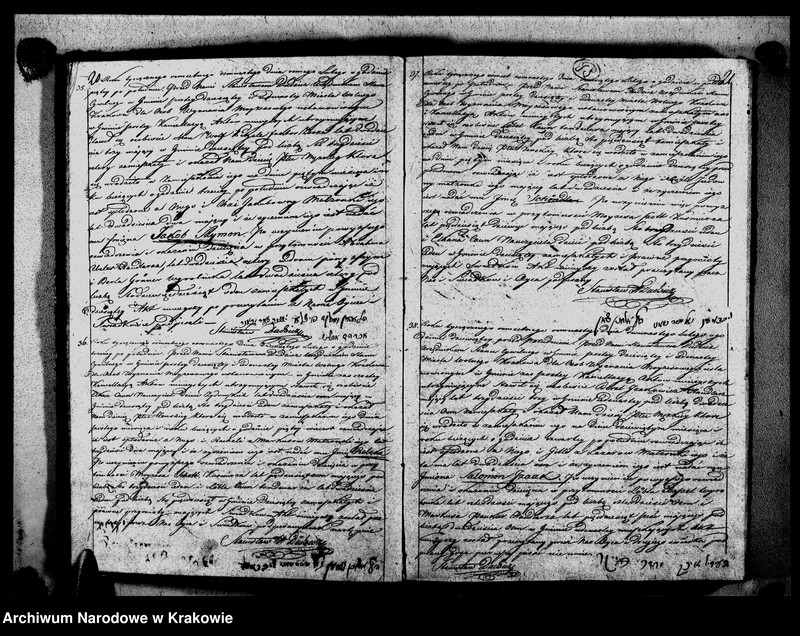 Obraz 12 z jednostki "Xięga I. Akt Stanu Cywilnego obeymująca Akta Urodzenia Przyznania Przysposobienia i Zeyścia Osob Wyznanania Moyzesowego w Gminie VI. X. i XI. M. W. Krakowa zamieszkałych na Rok 1818"