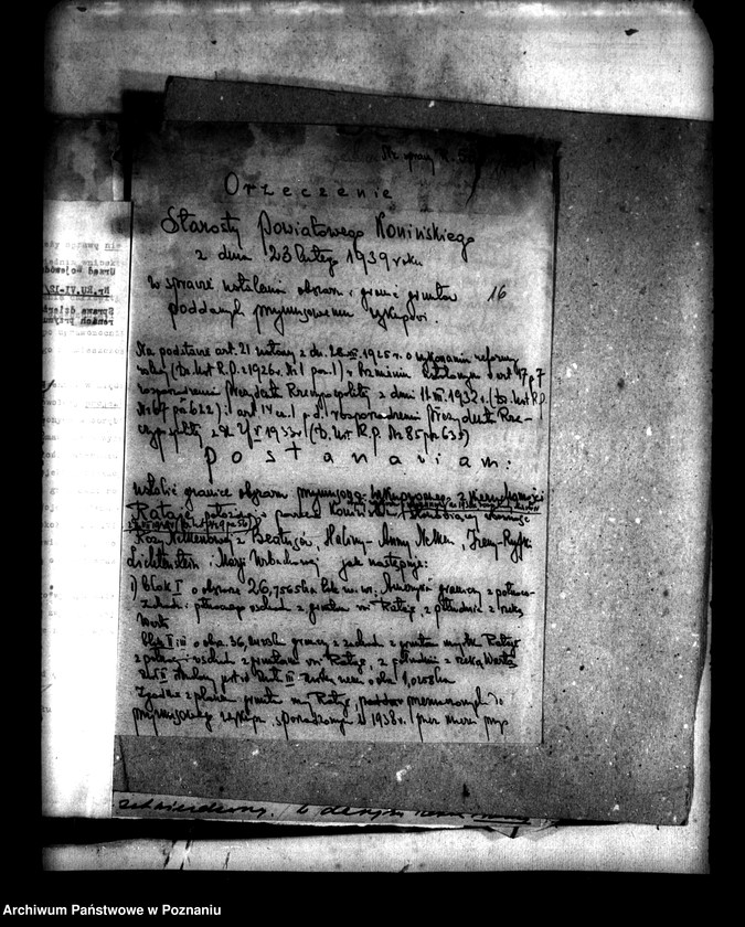 Obraz 20 z jednostki "Majątek Rataje powiatu konińskiego przymusowy wykup"