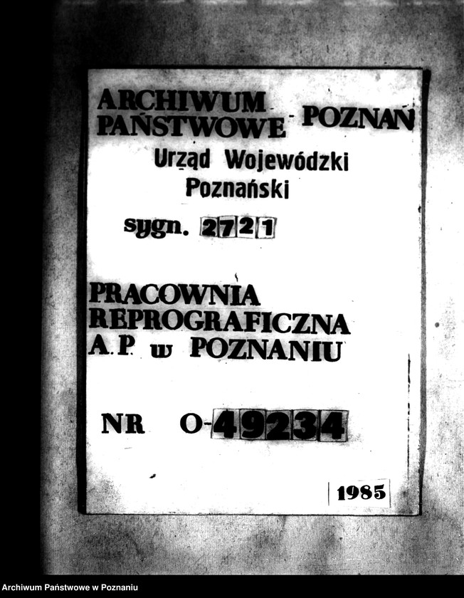 Obraz 1 z jednostki "Majątek Przybroda powiatu poznańskiego sprawy parcelacyjne"