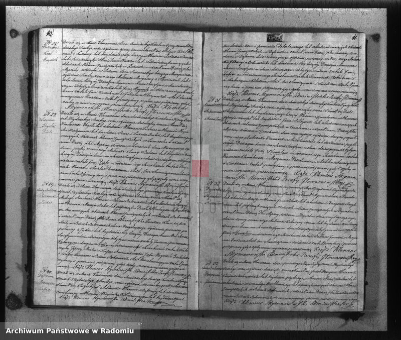 image.from.unit.number "Akta urodzin, małżeństw i zeyścia w gminie parafii Głowaczewskiej w roku 1836"