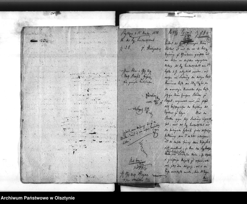 image.from.unit.number "Abtheilung des Innern. Beschwerden wieder den Kreis Secretair Czwalina in Heiligenbeil"