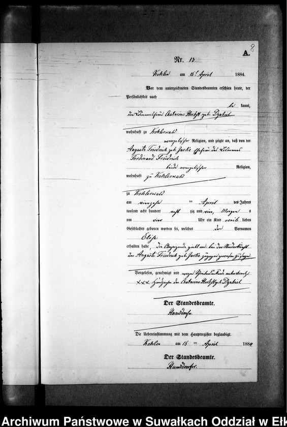 image.from.unit.number "Geburts-Neben-Register des Preussischen Standes-Amtes Kehlen Kreis Angerburg"