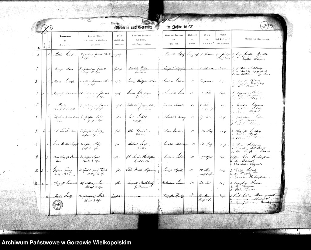 image.from.unit.number "Duplikate der Kirchenbücher von Lorenzdorf (Wawrów) und Zechow (Czechów). Parochie Lorenzdorf (Wawrów)."