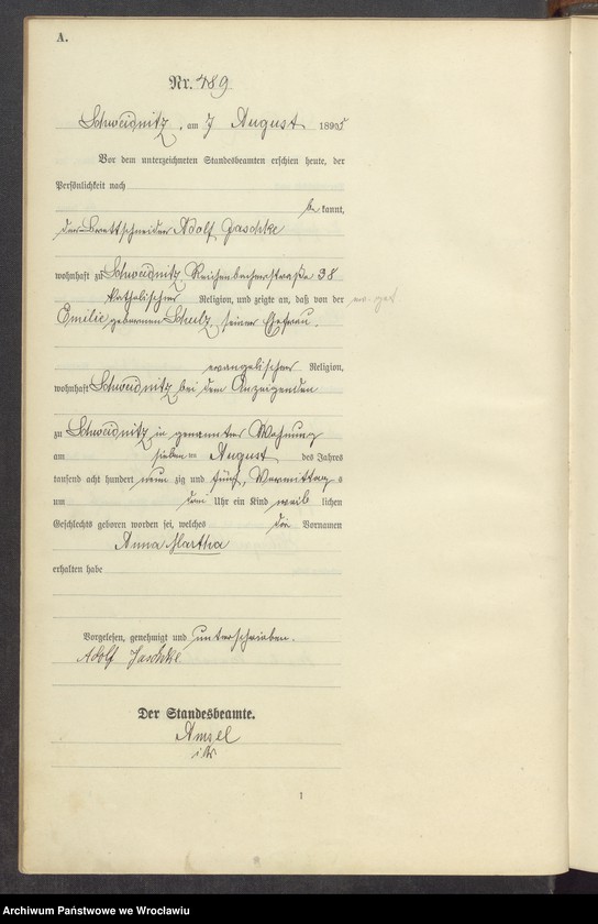 image.from.unit.number "Księga urodzeń USC Świdnica (Schweidnitz) 1895 t. 02"