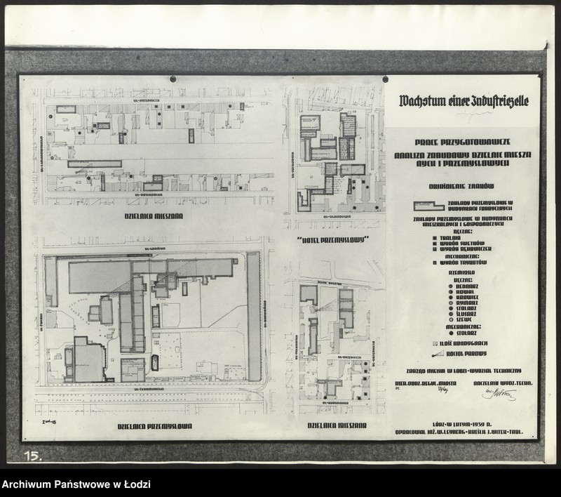 Obraz 9 z jednostki "Ogólny plan zabudowania miasta Łodzi - Analiza zabudowy dzielnic mieszkalnych i przemysłowych"