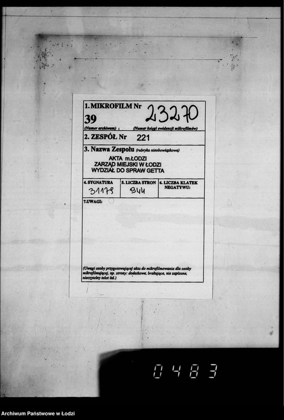 Obraz 2 z jednostki "Versicherungsakten Gesel[l]schaft [Korespondencja i polisy ubezpieczeniowe budynków i magazynów z żywnością, odzieżą, surowcami do produkcji w Getcie Łódzkim]"