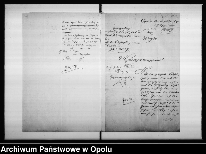Obraz 19 z jednostki "Acta des Magistrats zu Oppeln betreffend den Weg zwischen dem Friedländer u[nd] Kandziora