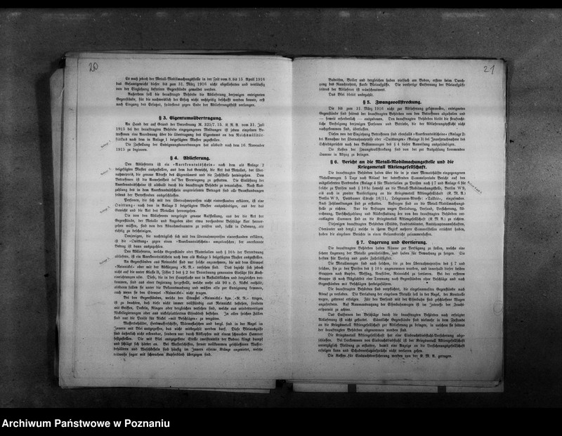 Obraz 17 z jednostki "Rozpoządzenia niemieckiego ministerstwa wojny dotyczące konfiskat kruszczów - druk, [język niemiecki.]"