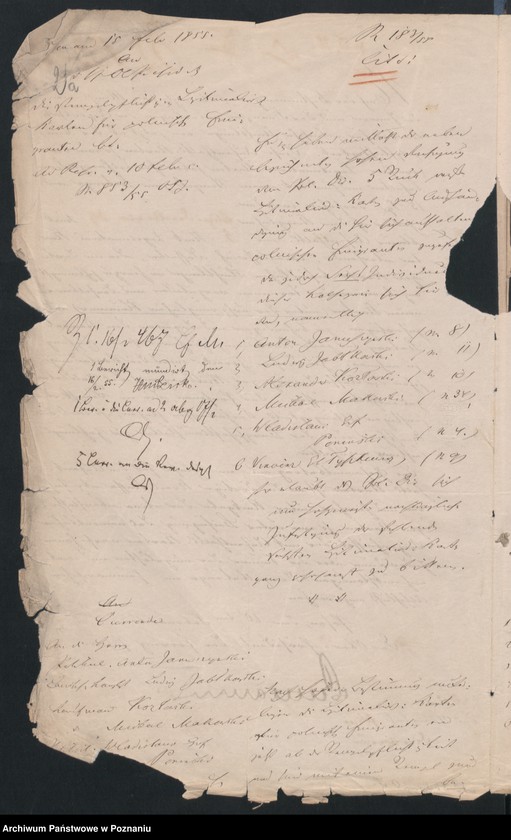 Obraz 6 z jednostki "A. betr. die Erteilung von Aufenthalts-Karten an polnische Flüchtlinge und Namensverzeichnis"