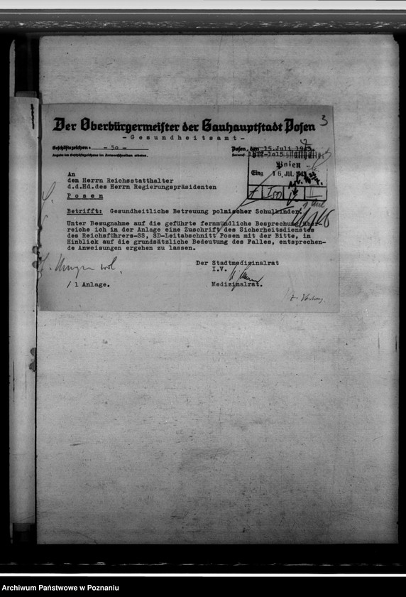 Obraz 7 z jednostki "Ärztliche Erfassung der polnischen Schulkinder"