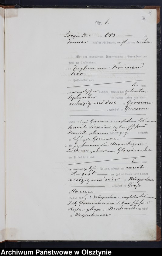 image.from.unit.number "Heiraths-Haupt-Register Nr 1 - 19"