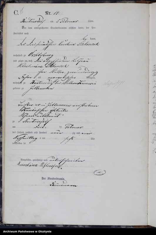 image.from.unit.number "Sterbe-Haupt-Register Nr 1 - 190"