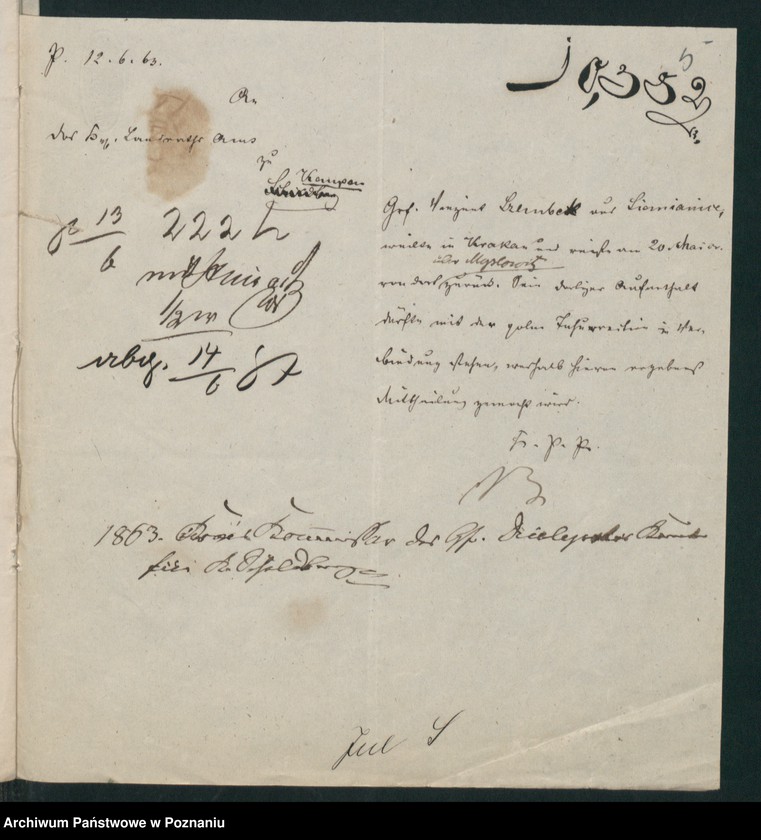 Obraz 8 z jednostki "A. betr. den Graf Vinzent Szembeck"