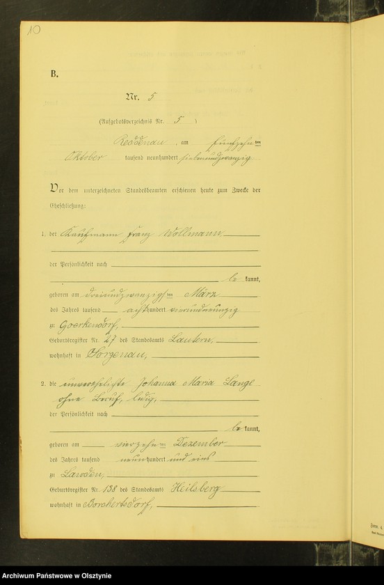 image.from.unit.number "Heiraths-Neben-Register Nr 1 - 8 [ Księga małżeństw - wtóropis ]"