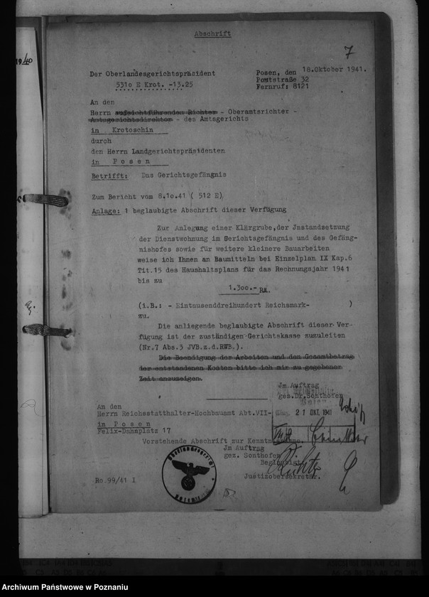 Obraz 11 z jednostki "Amtsgericht Krotoschin - Krotoszyn"