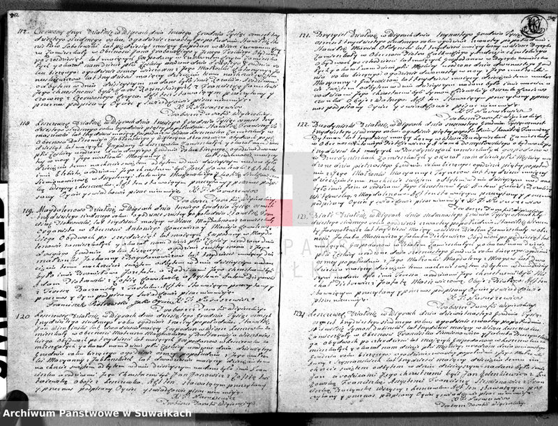 image.from.unit.number "Duplikat urodzonych, zaślubionych y umarłych kościoła wigierskiego parafialnego roku 1837"