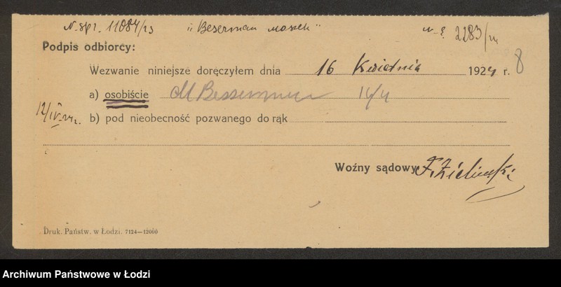 Obraz 10 z jednostki "Moszek Beserman- sprzedaż szczotek, walizek i szpagatów"