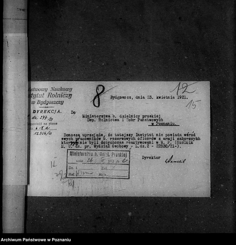 Obraz 20 z jednostki "Rozporządzenia personalne ogólne"