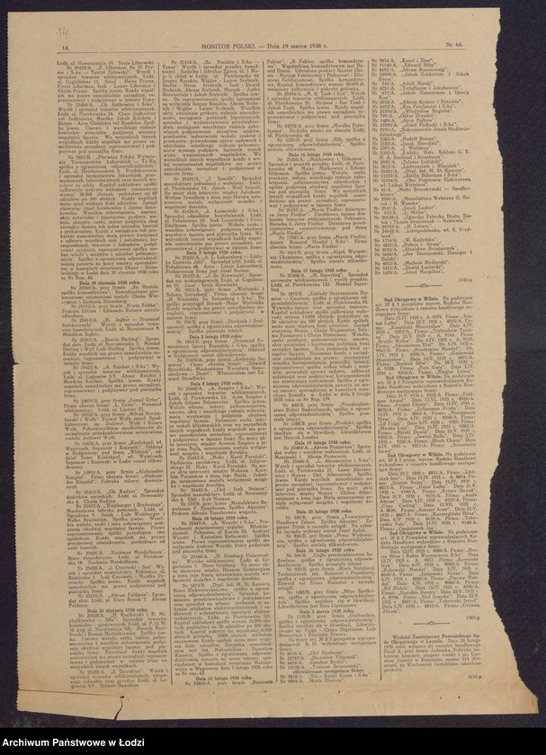 Obraz 16 z jednostki "M. Besser, dzierżawca Leopold Besser- fabryka mebli"