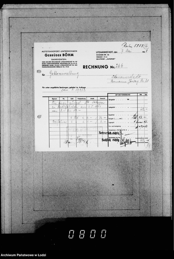 Obraz 10 z jednostki "[Pokwitowania robotników za rozładowanie wagonów i kwity furmanów za zwózkę towarów]"