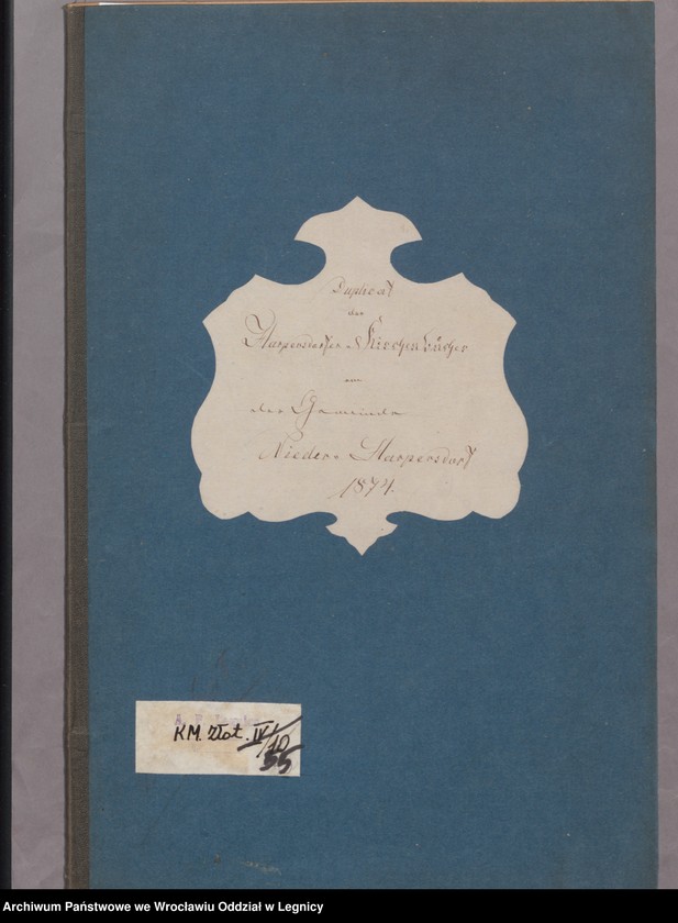 image.from.unit.number "Duplicat der Harpersdorfer Kirchenbücher von der Gemeinde Niederharpersdorf"