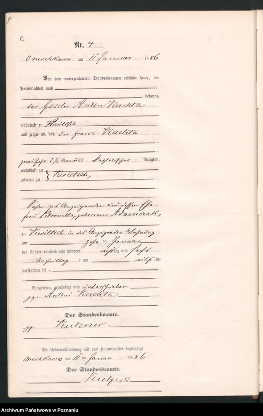 Obraz 7 z jednostki "Księga zgonów"