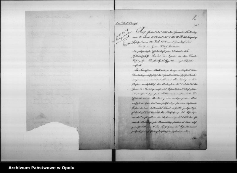 Obraz 8 z jednostki "Acta des Magistrats zu Oppeln betreffend den Wein- u.[nd] Bier-Ausschank im Siwinna