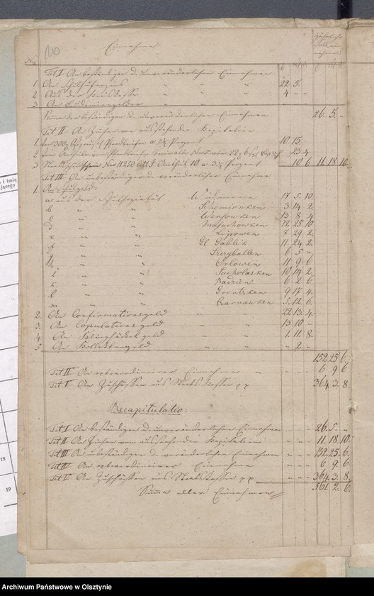 image.from.unit.number "27 Stück Beläge zur Widminnschen Kirchspiels Schulkasse Rechnung"