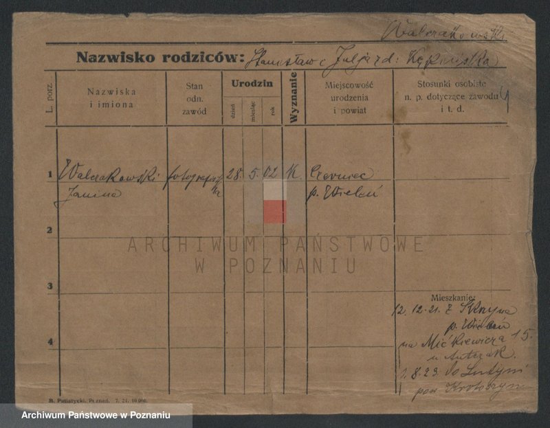 Obraz 11 z jednostki "Walczakiewicz - Walenzyk"