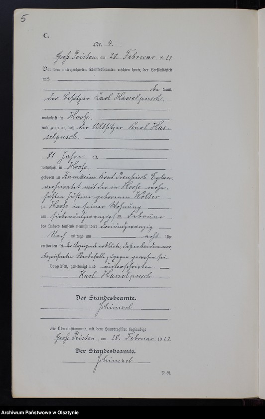 image.from.unit.number "Sterbe-Neben-Register Nr 1 - 23 [ Księga zgonów - wtóropis ]"