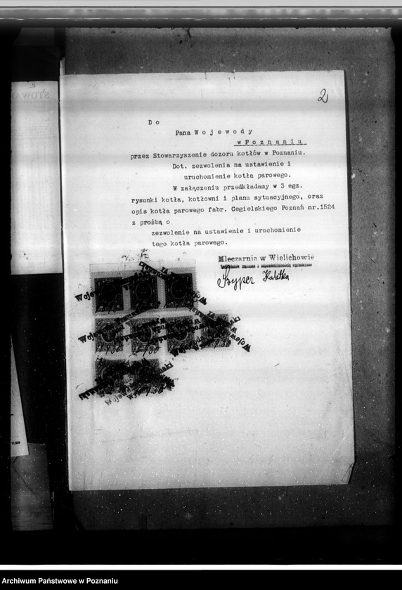 Obraz 6 z jednostki "Mleczarnia Wielichowo, pow. śmigielski nr woj. kotła 6472"