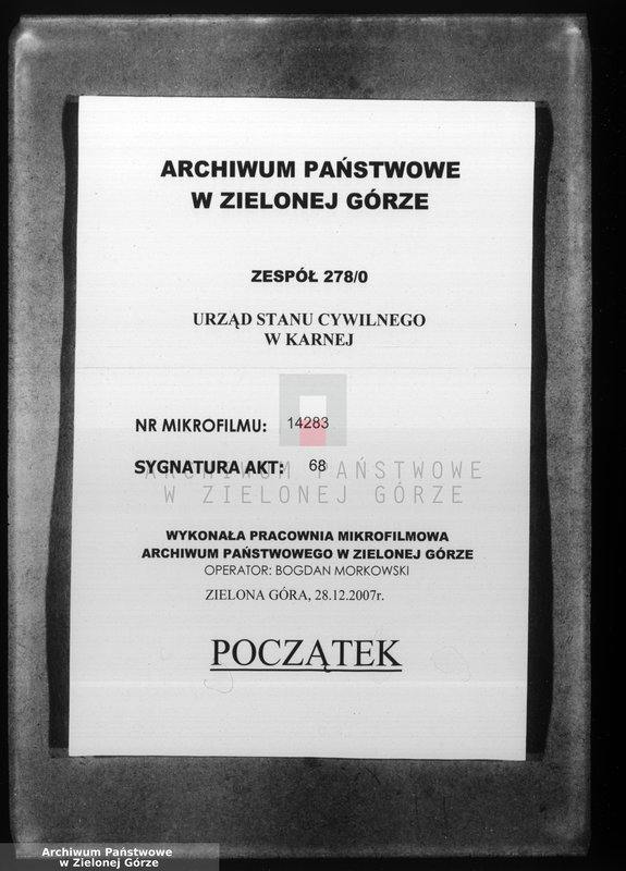 Obraz 1 z jednostki "Sterbe-Neben-Register"