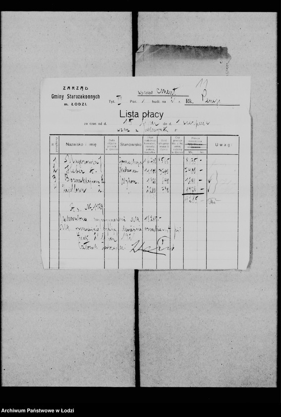 Obraz 17 z jednostki "[Listy płacy]"