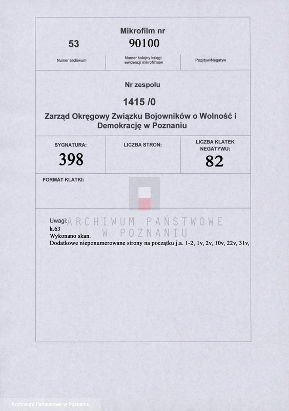 Obraz 2 z jednostki "Życiorysy powstańców wielkopolskich: B - tom V /Brandecki Michał - Brzozowski Jan/."