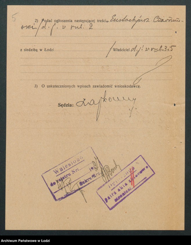 Obraz 7 z jednostki "Eustachjusz Czarnowski- wyrób form szewskich"