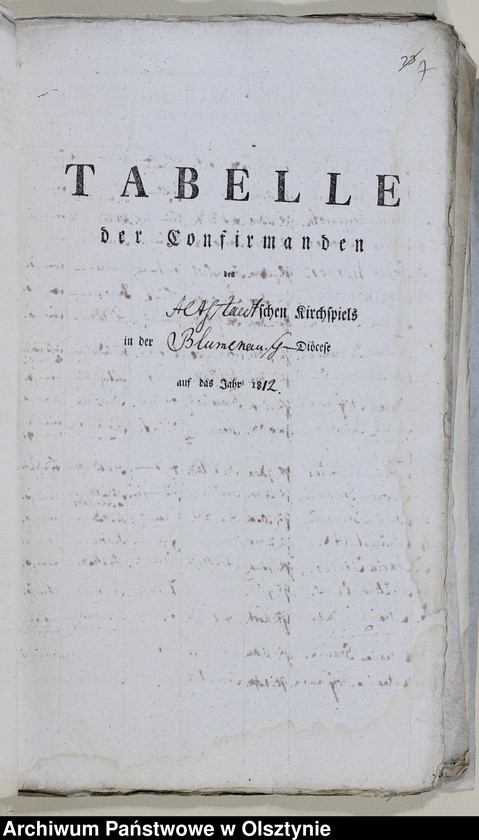 image.from.unit.number "Tabelle der Confirmanden des Altstadtschen Kirchspiels in der Mlumenauschen Diözese 1805-1806, 1812-1814, 1827, 1829-1833, 1843-1847"