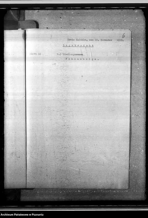 Obraz 10 z jednostki "Lageberichte aus dem Kreise Kalisch"