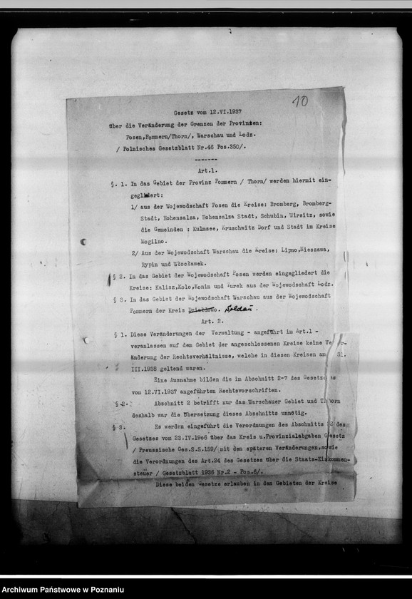 Obraz 14 z jednostki "Rechtsentwiklung bisher polnischer Einrichtungen."