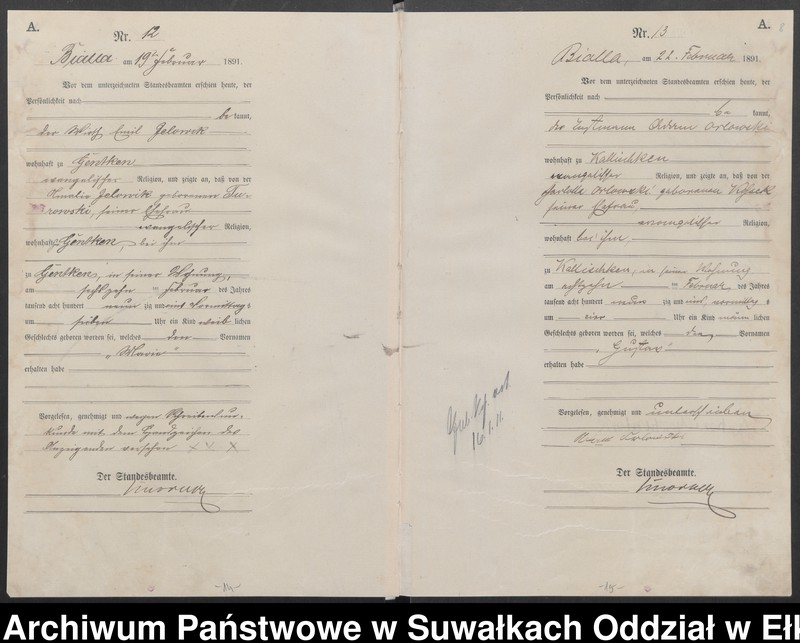 image.from.unit.number "Geburts-Haupt-Register des Königlichen Preussischen Standes-Amtes Bialla Kreis Johannisburg"