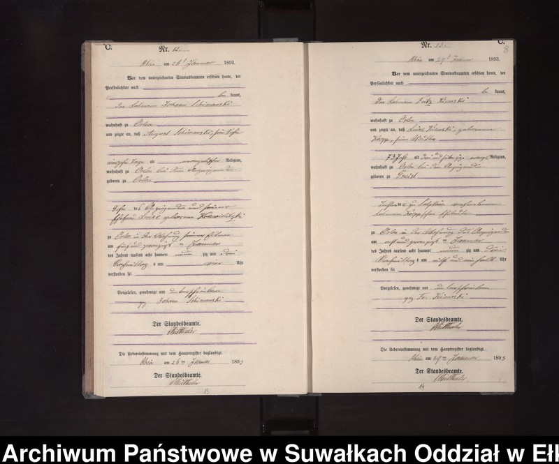 image.from.unit.number "Sterbe-Neben-Register des Königlichen Preussischen Standes-Amtes Orlen Kreis Loetzen"