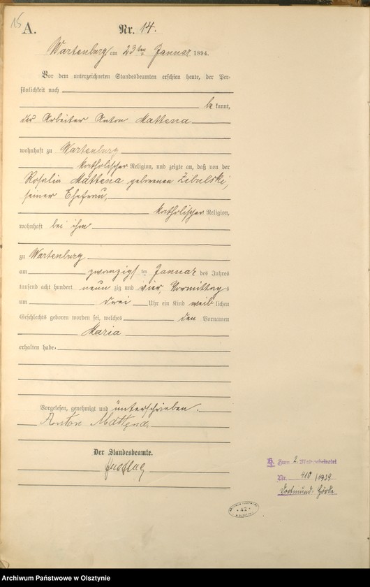 image.from.unit.number "Geburts-Haupt-Register Nr 1 - 218"