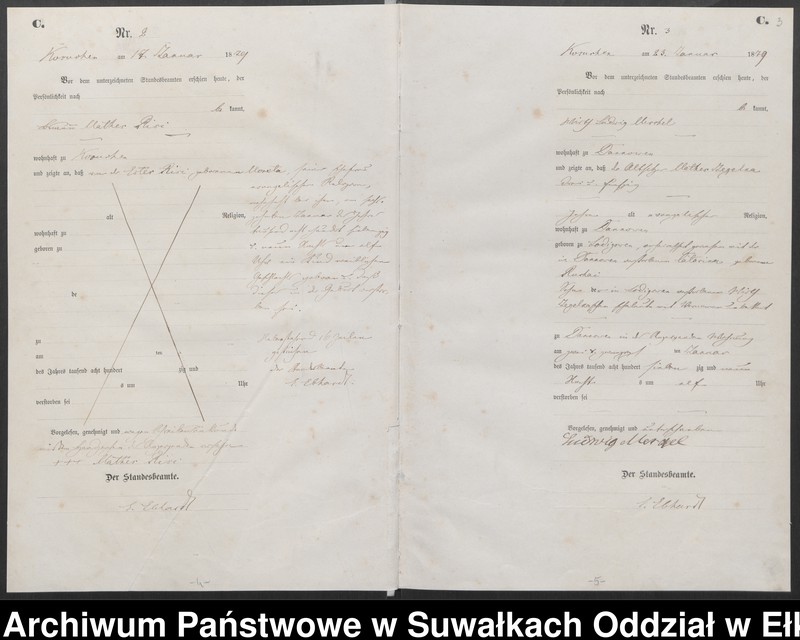 image.from.unit.number "Sterbe-Haupt-Register des Königlich Preussischen Standes-Amtes Belzonzen Kreis Johannisburg"