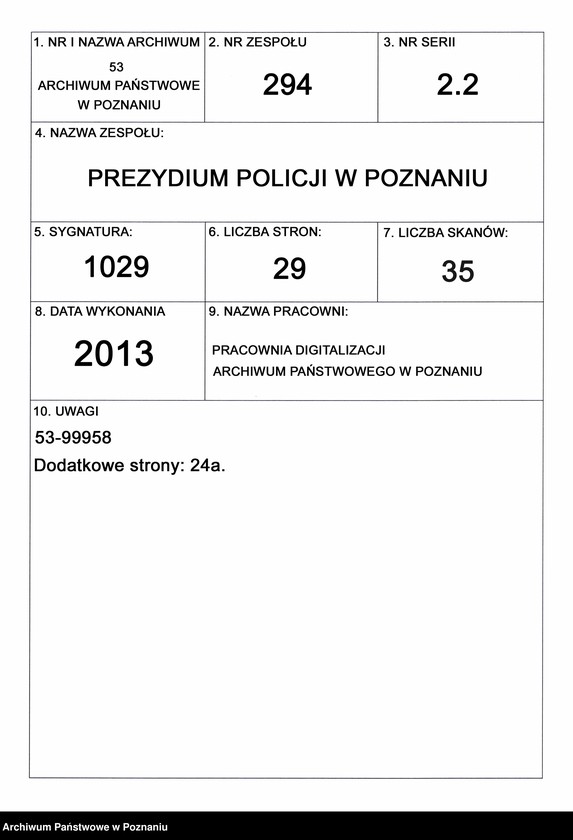 Obraz 1 z jednostki "A. betr. Familie von Poniński"