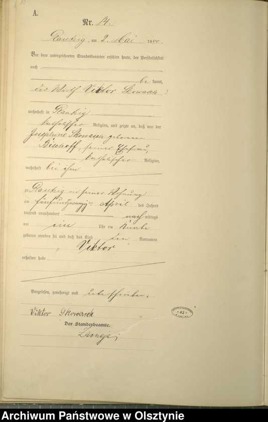 image.from.unit.number "Geburts-Haupt-Register Nr 1 - 41"