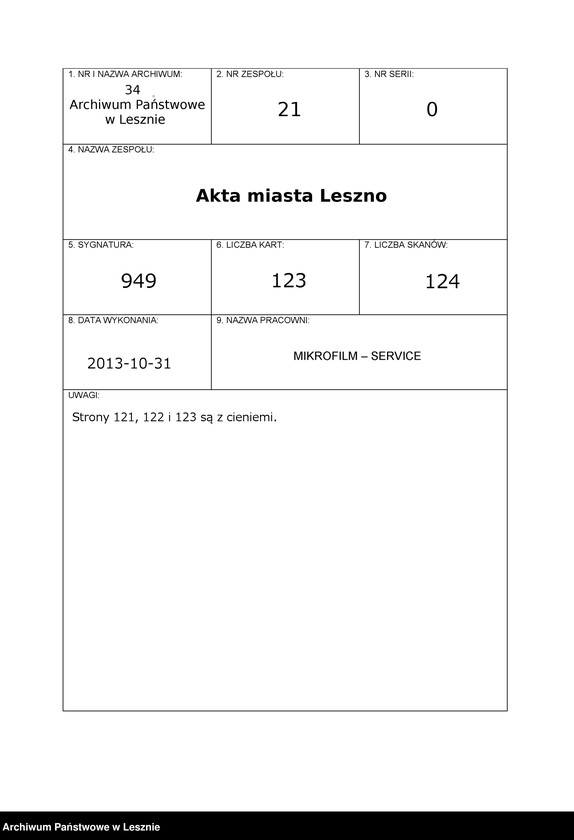 Obraz 1 z jednostki "[Akta manualia des Adwokat Jungmann zu Lissa in Sachen des Kaufmanns Bielefeld zu Posen gegen den Magistrat zu Lissa wegen 424 R. nebst Zinsen]"