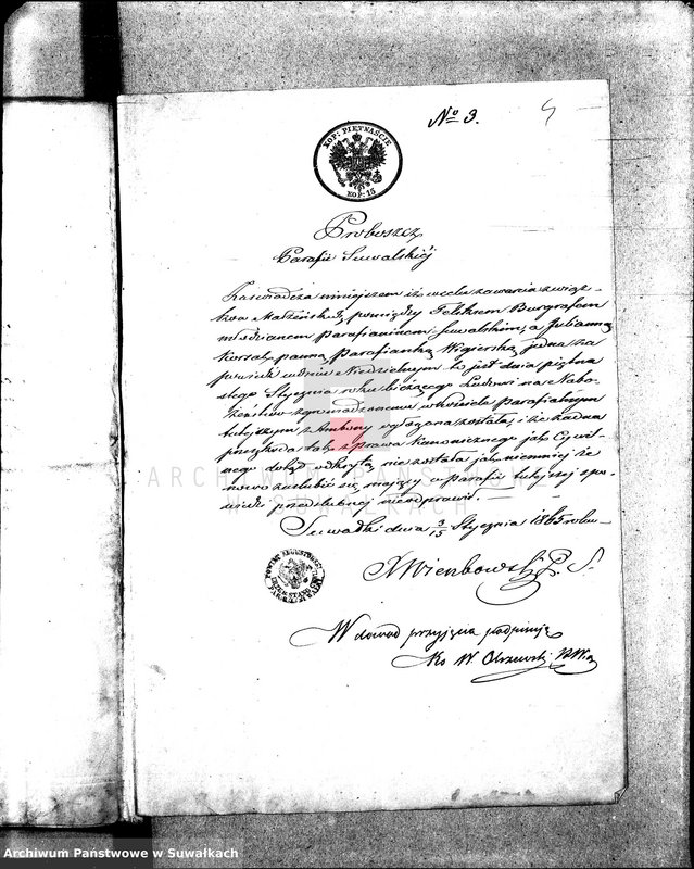 image.from.unit.number "Anneksa do Akt Zaślubionych Parafii Wigierskiej z Roku 1865."